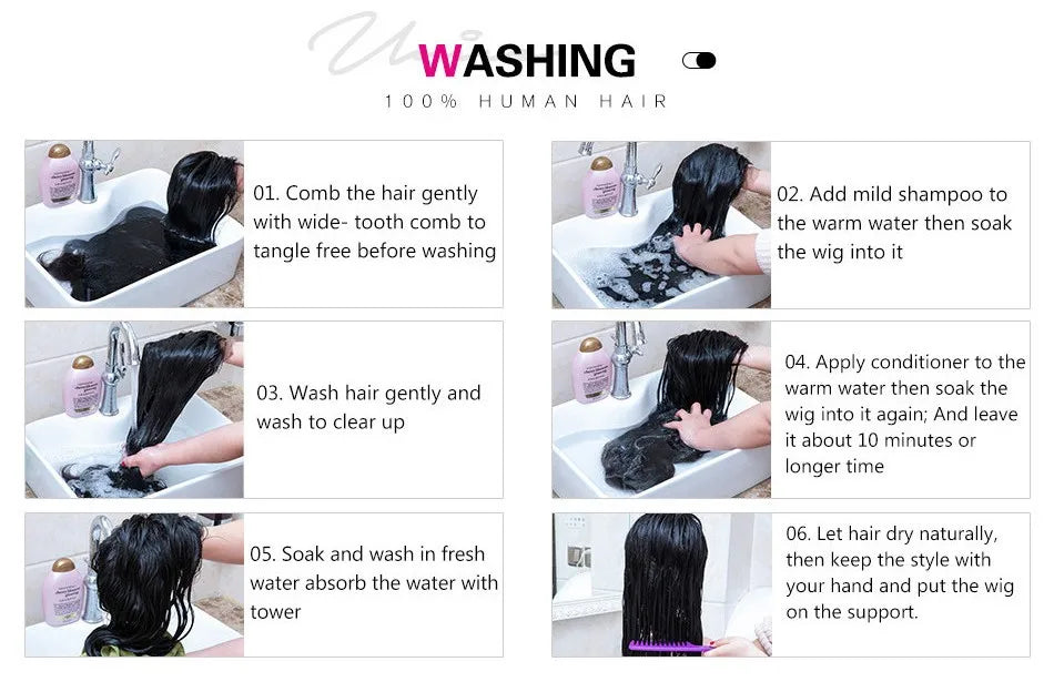 UNice Hair Water Wave Human Hair Headband Wig & Half Wig 2-In-1 Beginner Friendly Ready To Go Glueless Wig With Drawstring