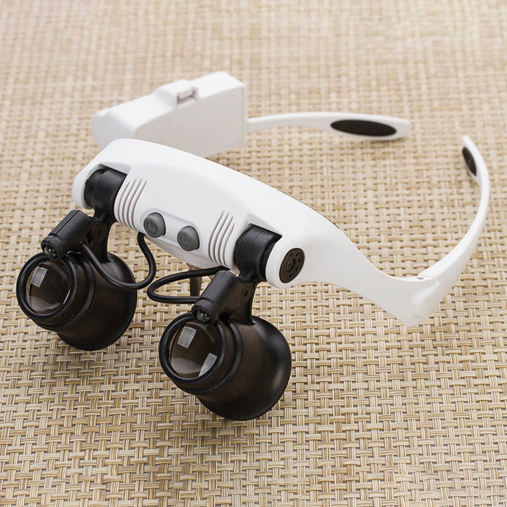 LED Jeweler's Loupe Magnifier, 10X to 25X
