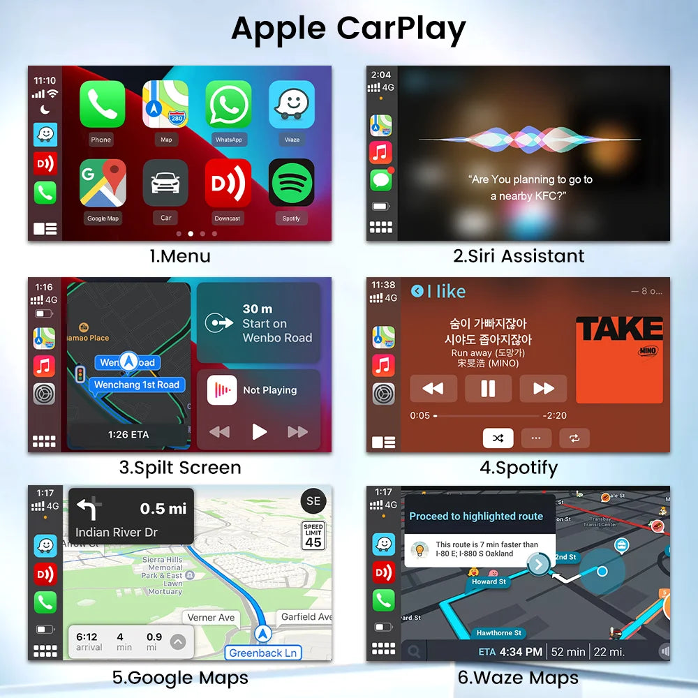 Carlinkit CCPA Wireless Android Auto Wireless CarPlay Adapter Screen Mirroring for Modify Android System Car Screen Radio Stereo