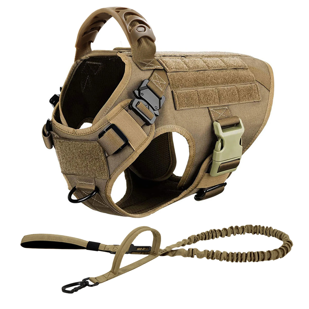 Dog Harness and Leash Set with Collar, Training and Walking Vest for Medium and Large Dogs