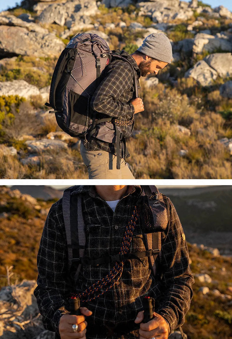 Outdoor Mountaining Backpack Waterproof High Capacity Sports Climbing Ultralight Hiking Travel Bag With Rain Cover
