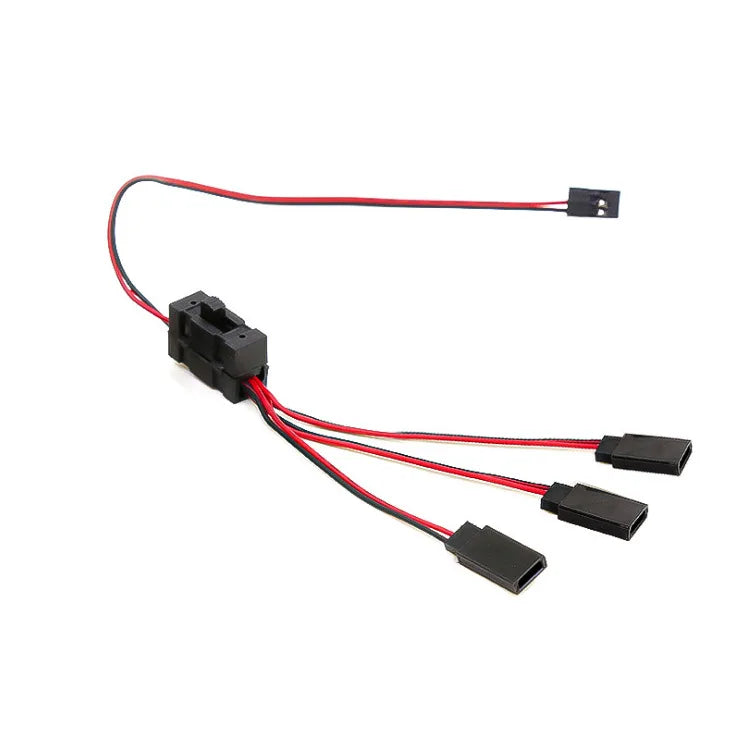 3 Way Wire LED Light On/off Switch Y Cable for 1/10 SCX10 TRX-4 RC Crawler Car On-off Y Connector Adapter RC Car Accessory