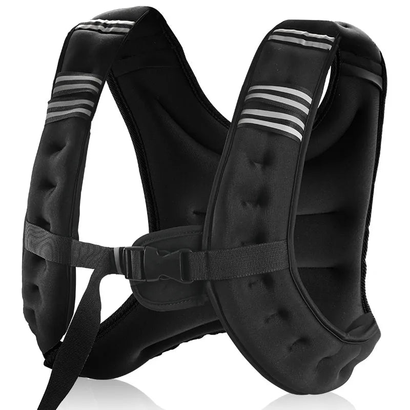 12 lb Weighted Vest with Reflective Stripe for Workouts