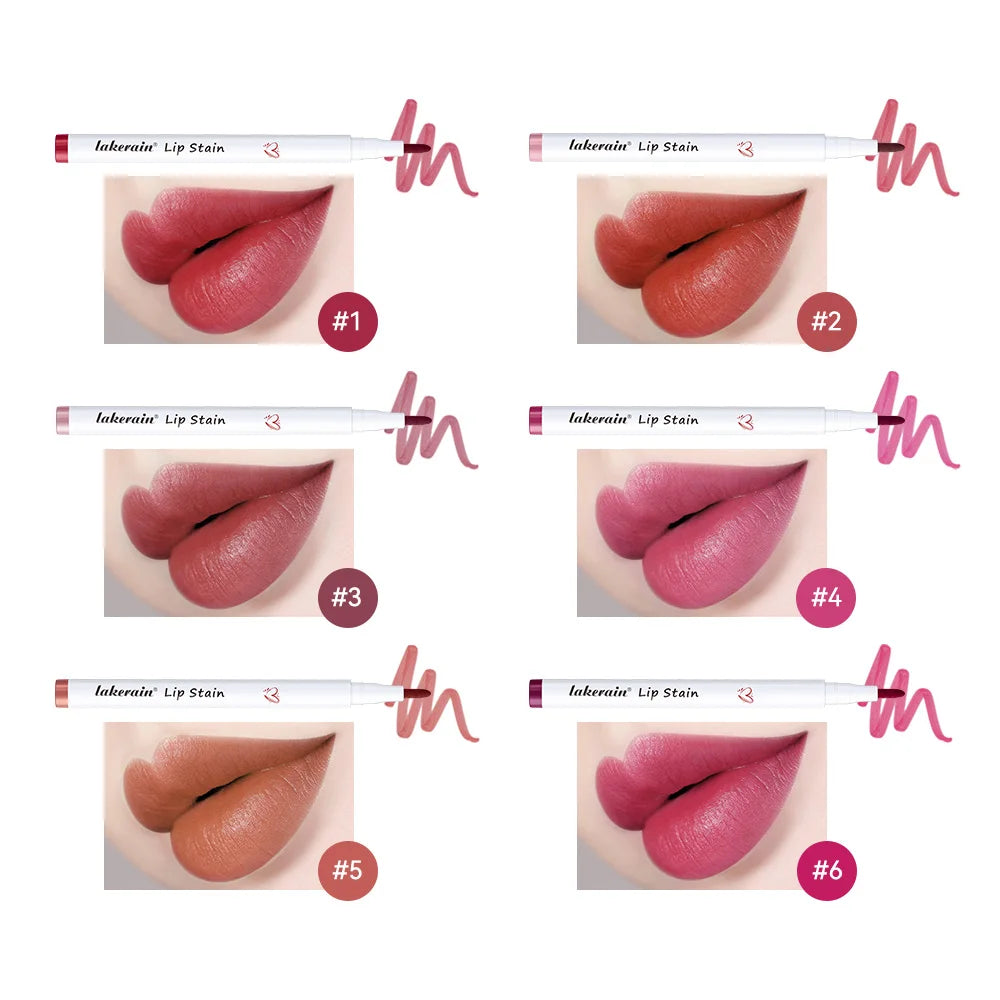Waterproof Lip Stain Long Lasting Transferproof Lip Color Lightweight Liquid Lip Tint Easy To Apply Natural Daily Beauty Lip Makeup
