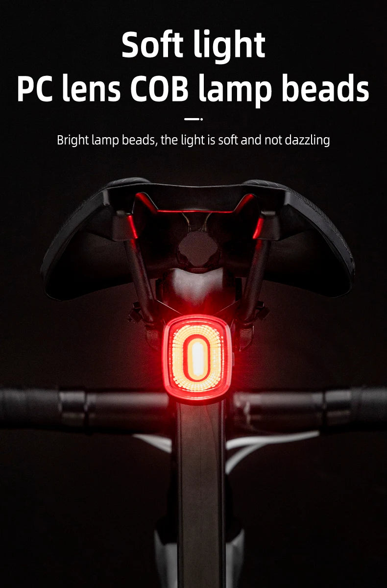 ROCKBROS Smart Brake-Sensing Bike Tail Light