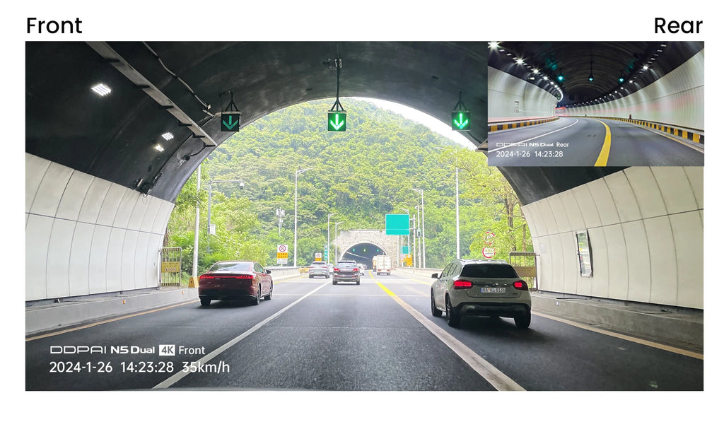 DDPAI N5 Dual 4K Front & Rear Dash Cam
