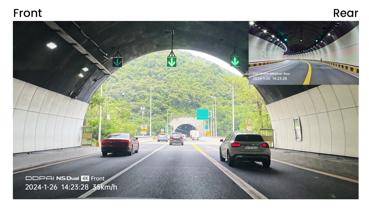 DDPAI N5 Dual 4K Front & Rear Dash Cam