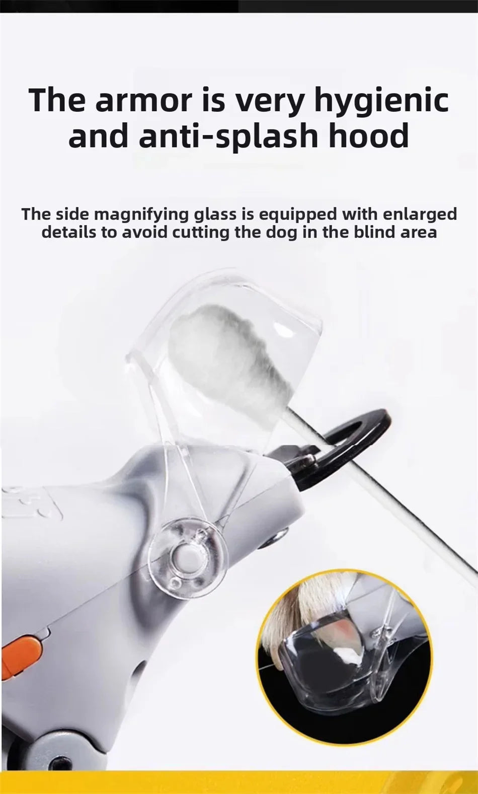 LED Pet Nail Clipper with 5X Magnifying Lens, Dog Cat Nail Trimming Scissors, Safe Claw Grooming Tool for Pets