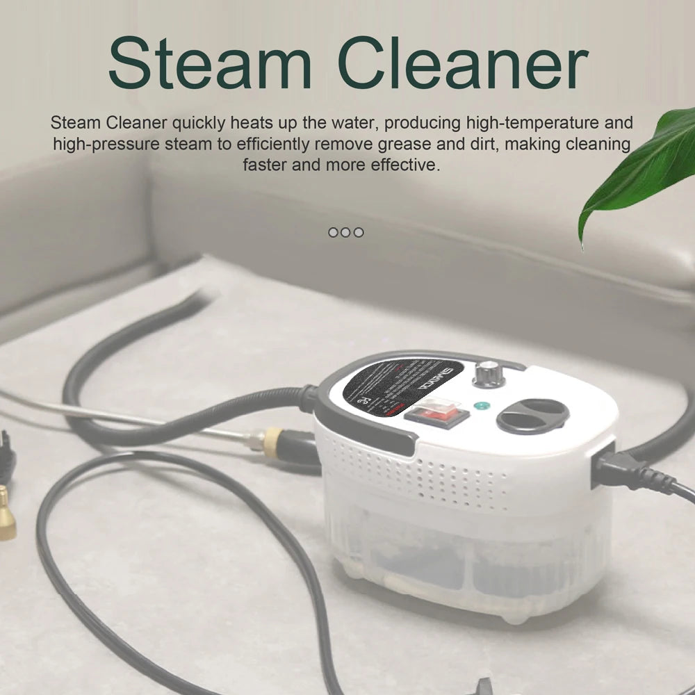 NEW 1500W Steam Cleaner for Car Cleaning Quick Heating High Temperature Steam Washer Portable Handheld Pressurized Steam Clean
