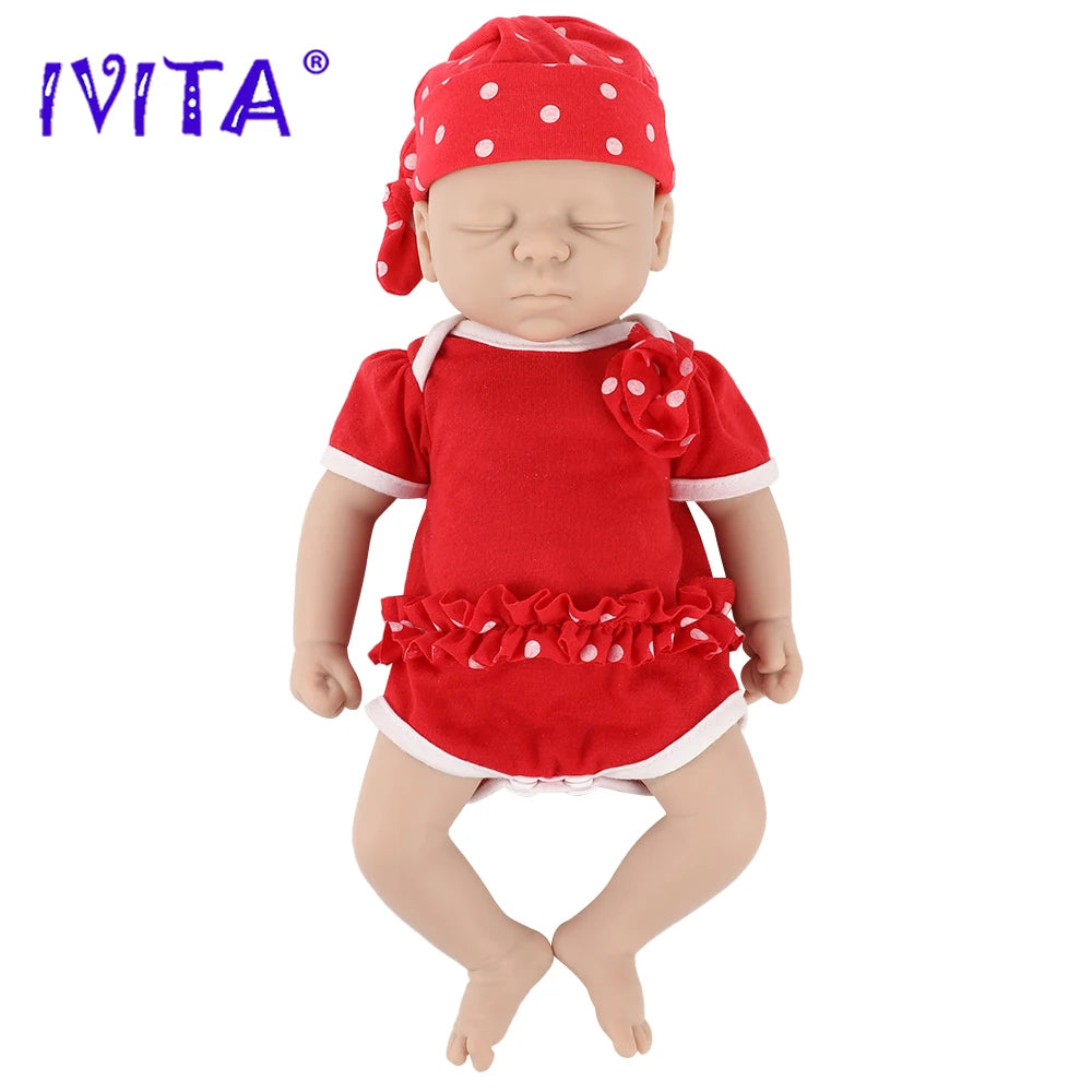 Unpainted Full Body Silicone Reborn Baby Dolls Lifelike Newborn Doll Baby DIY Blank Kit for Children Christmas Toys