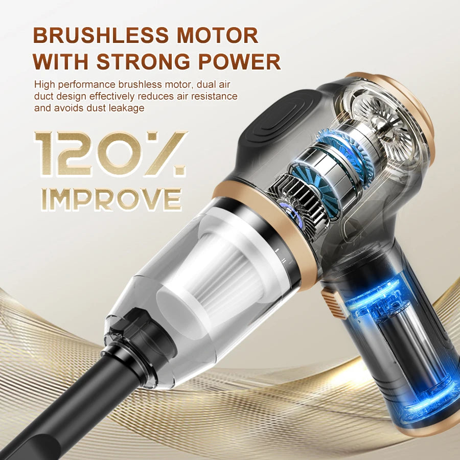 Cordless Handheld Vacuum Cleaner, Strong Suction for Dust, Debris and Pet Hair