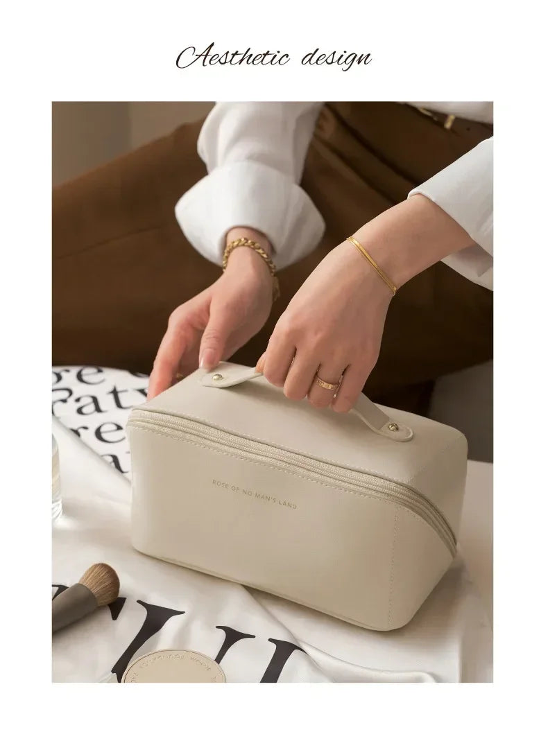 Large Makeup Organizer Bag, Travel Cosmetic and Toiletry Case for Women