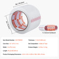 SucceBuy 6/24 Rolls 7.6CM 70M High Viscosity Clear Adhesive Tape Transparent Packaging Tape for Office Wrapping Express Packing