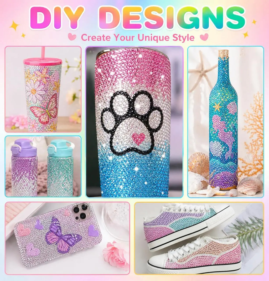 Resin Rhinestone Bedazzling Kit, 40 Colors