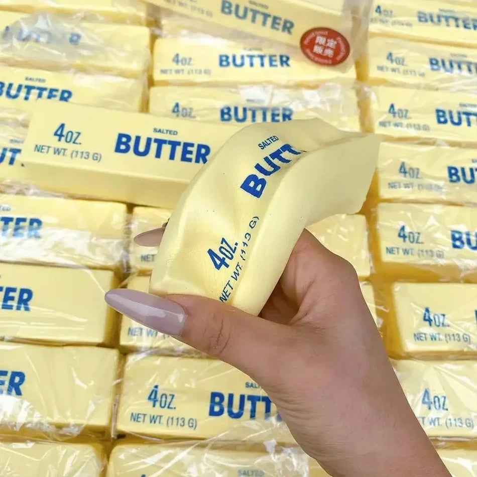 Butter Stick Squishy Toy, Slow Rising Squeeze Fidget for Stress Relief