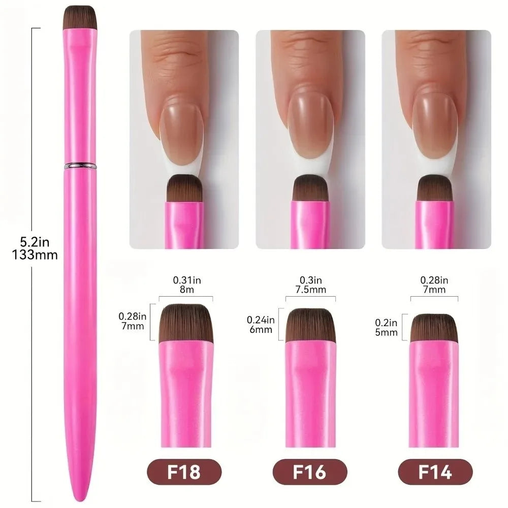 3-in-1 French Tip Nail Art Brush