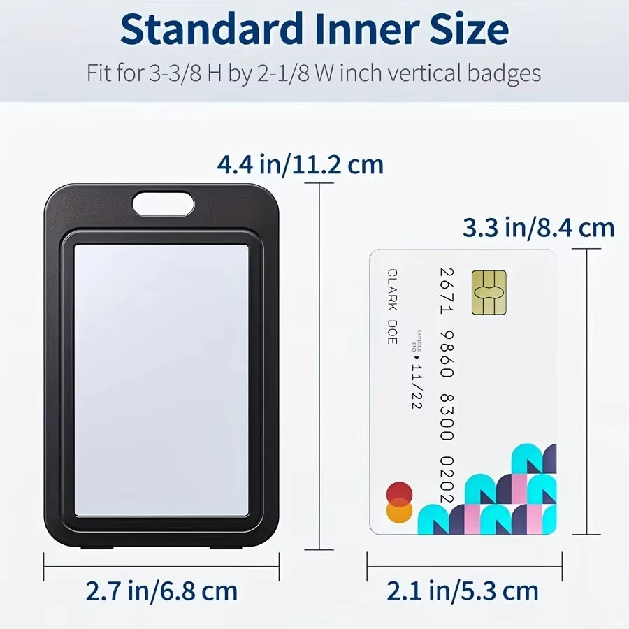 Retractable Double-Sided ID Card Holder