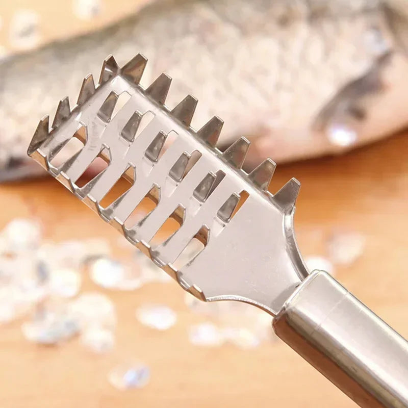 Multi-Purpose Kitchen Scraper, for Fish, Ginger, Veggies. 23cm, Non-Slip Handle, Versatile Tool