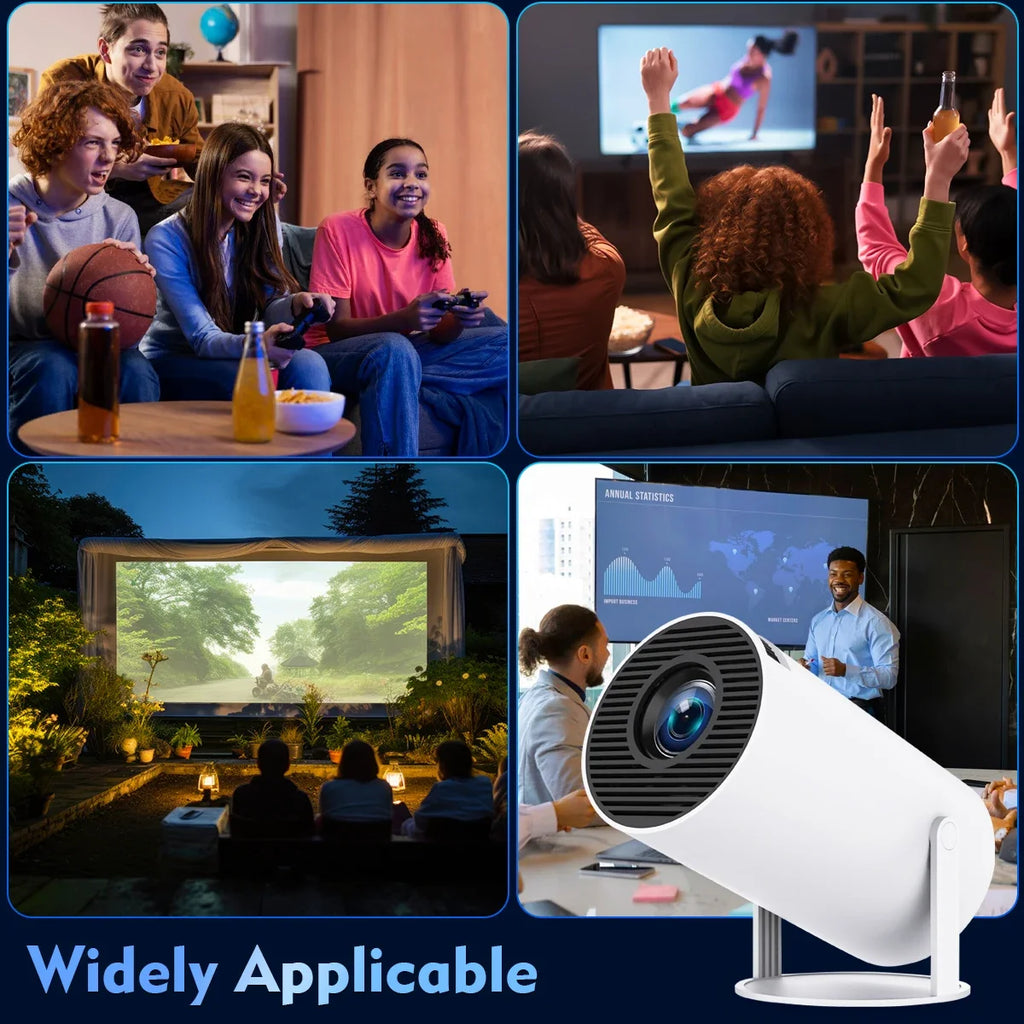 Magcubic Hy300Pro Allwinner H726 Smart Projector, 290Ansi 720P Native 1080P Compatible, Android 14 Dual Wifi6 Bt5.4 8K Decoding Indoor Outdoor