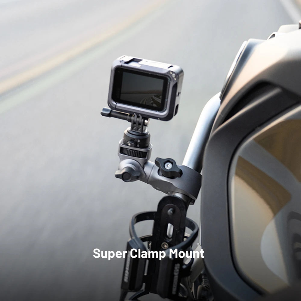 Super Clamp Mount 17mm to 37mm 1/4"screw Adapter For Bicycle/Vehicle Series Cycling Action Camera Smartphones