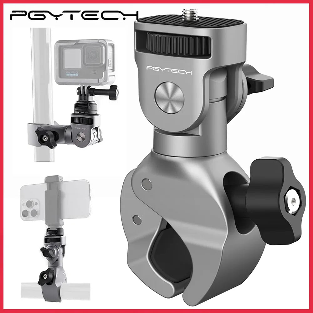 Super Clamp Mount 17mm to 37mm 1/4"screw Adapter For Bicycle/Vehicle Series Cycling Action Camera Smartphones