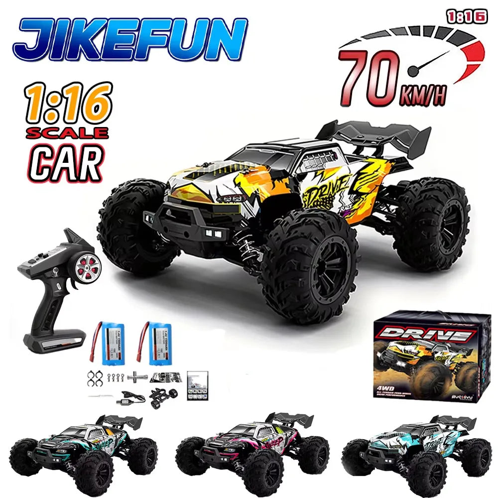 16101PRO 16102PRO RC Car Brushless 70 KM/h 4x4 Remote Control Go-Kart 2.4G Electric High-Speed Off-Road Drift Racing Toy Gift