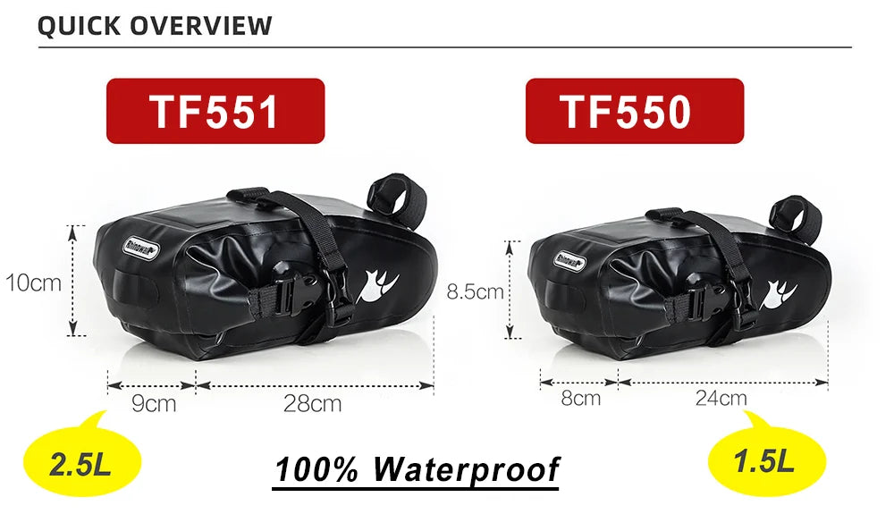 Bicycle Bag 5L-13L Full Waterproof Road Mountain Bike Cycling Rear Rack Bag Luggage Pannier Bike Saddle Accessories