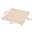 30PCS Board for Wood DIY Home Decor, Basswood Sheets, Rectangle Blank Wooden 2.7mm Thickness