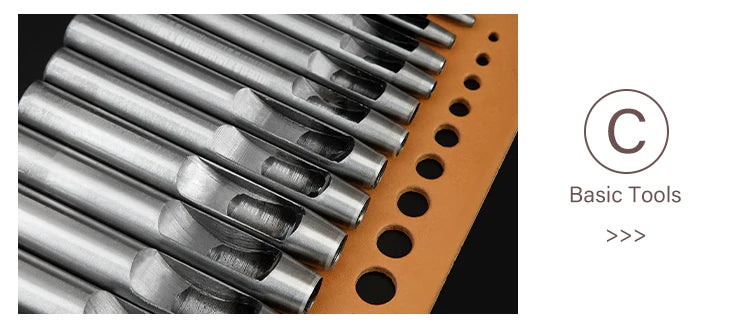 WUTA 1pc High Quality Sharp Leather Chisel French Style Pricking Iron Die-steel Leather Punching Tool Polish-2.7/3.0/3.38/3.85mm