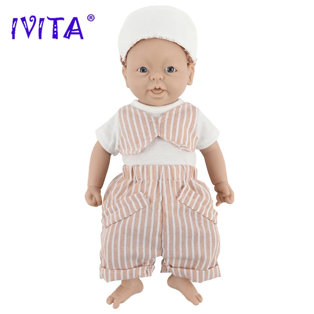 Unpainted Full Body Silicone Reborn Baby Dolls Lifelike Newborn Doll Baby DIY Blank Kit for Children Christmas Toys