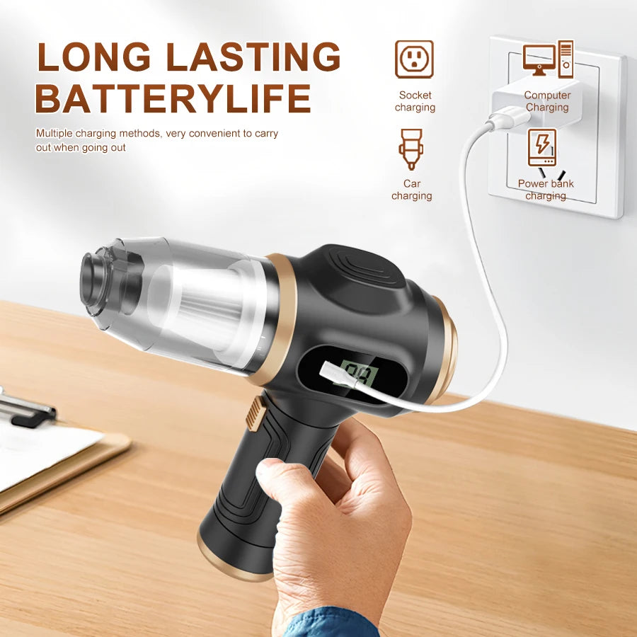 Cordless Handheld Vacuum Cleaner, Strong Suction for Dust, Debris and Pet Hair
