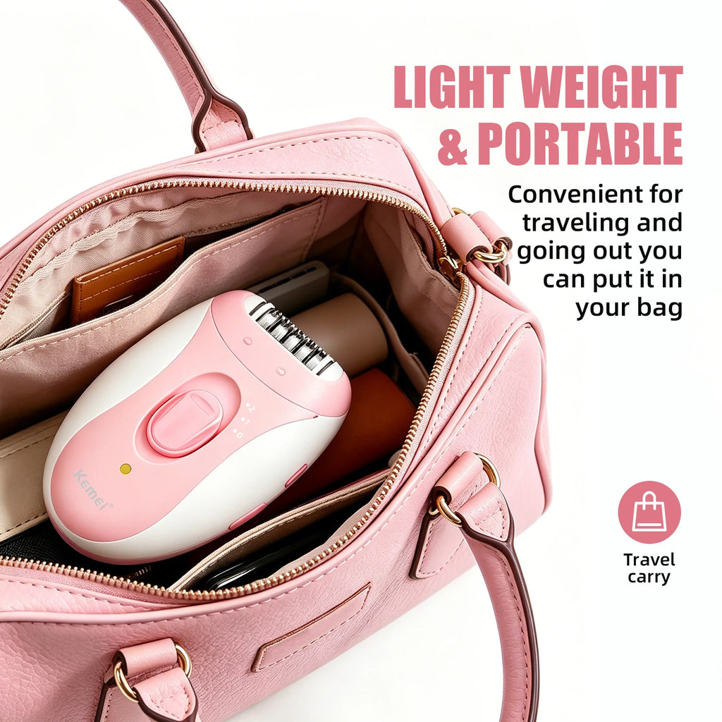 Women Epilator Electric Hair Removal Facial Hair Remover Underarms Rechargeable Body Lady Bikini Legs Arms Armpit