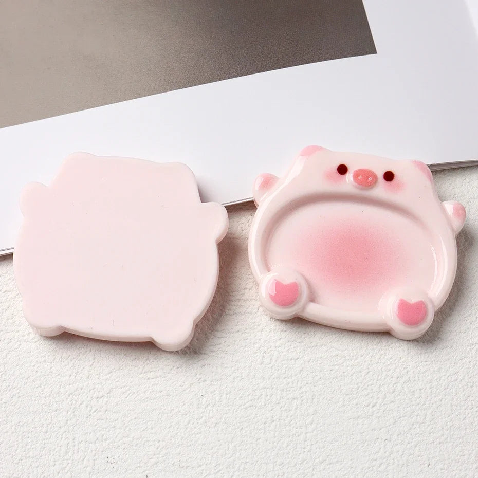 Cartoon Pig Nail Art Color Mixing Palette, 2-Pack