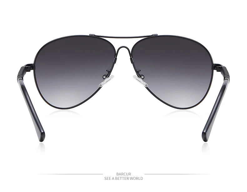 BARCUR Original Men Sunglasses Polarized Anti Blue Light Protect Men's Sun Glasses Women Pilot UV400 Eyewear