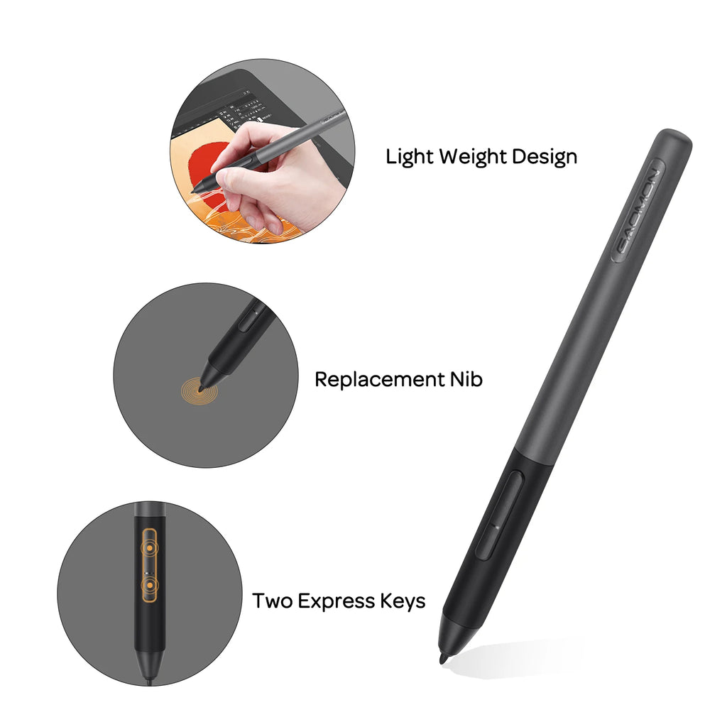 GAOMON AP50 Battery-Free Stylus Original Pen for PD1161 PD1220 PD1320 PD1561 PD156Pro Display Graphics Tablets