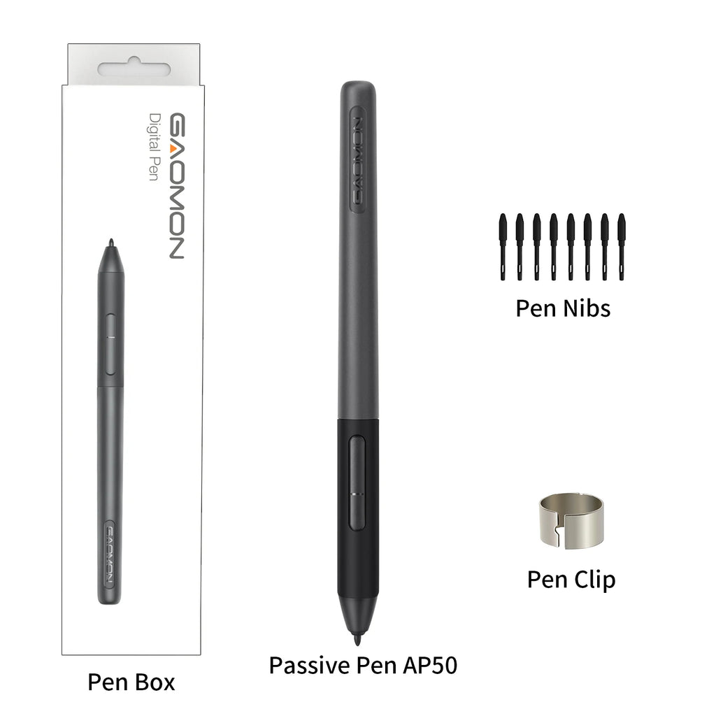 GAOMON AP50 Battery-Free Stylus Original Pen for PD1161 PD1220 PD1320 PD1561 PD156Pro Display Graphics Tablets