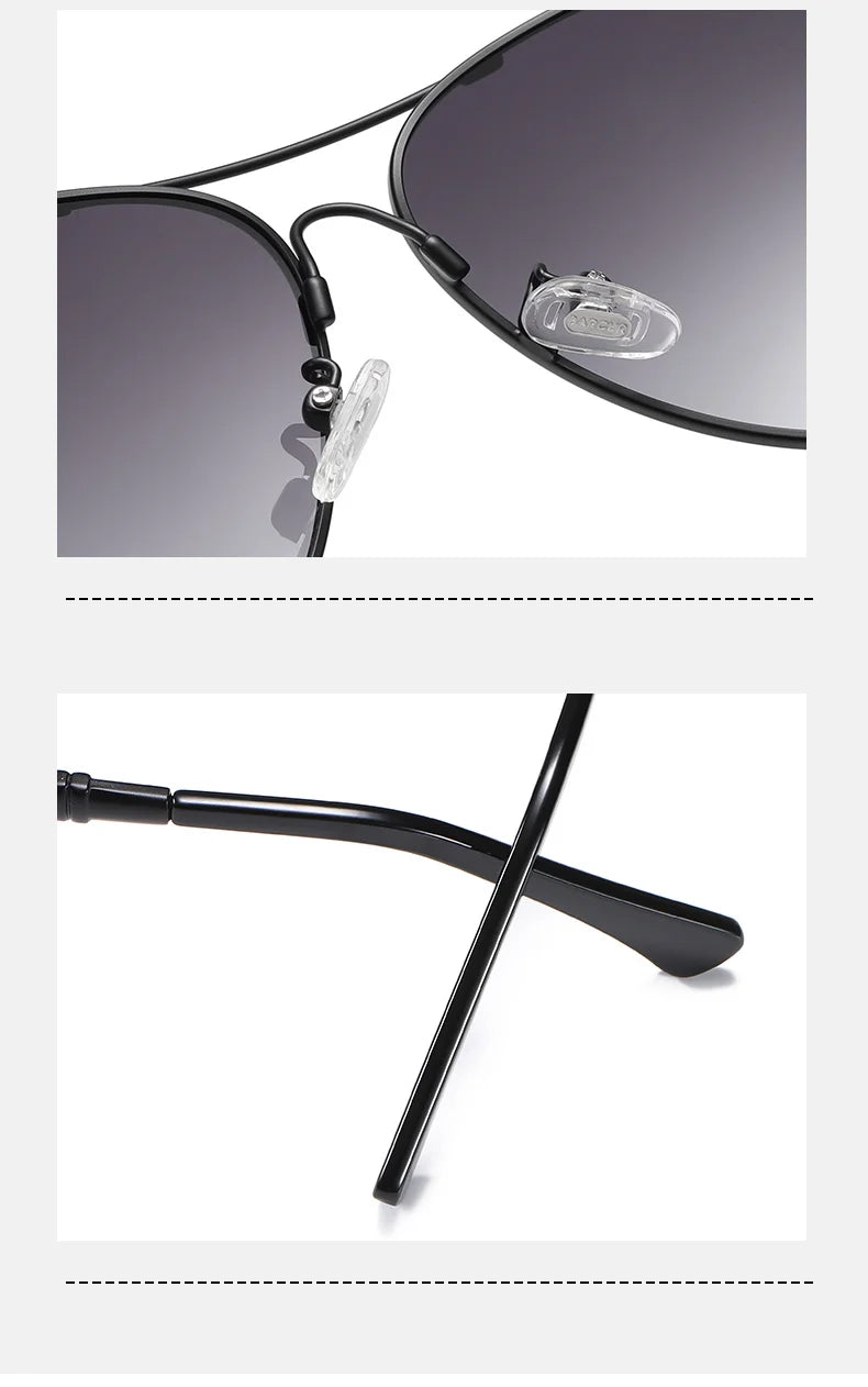 BARCUR Original Men Sunglasses Polarized Anti Blue Light Protect Men's Sun Glasses Women Pilot UV400 Eyewear