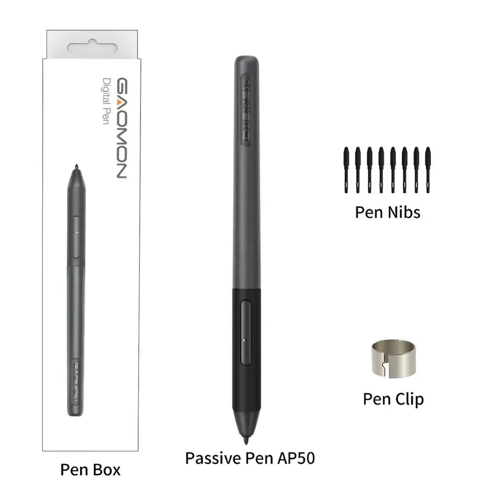 GAOMON AP50 Battery-Free Stylus Original Pen for PD1161 PD1220 PD1320 PD1561 PD156Pro Display Graphics Tablets