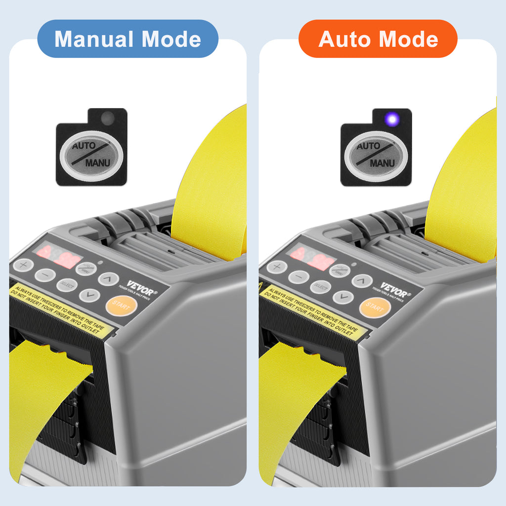 ZCUT-9 Automatic Tape Cutting Machine Paper Slitting Dispenser 6-60mm Adhesive Electric Tape Cutter for Product Package