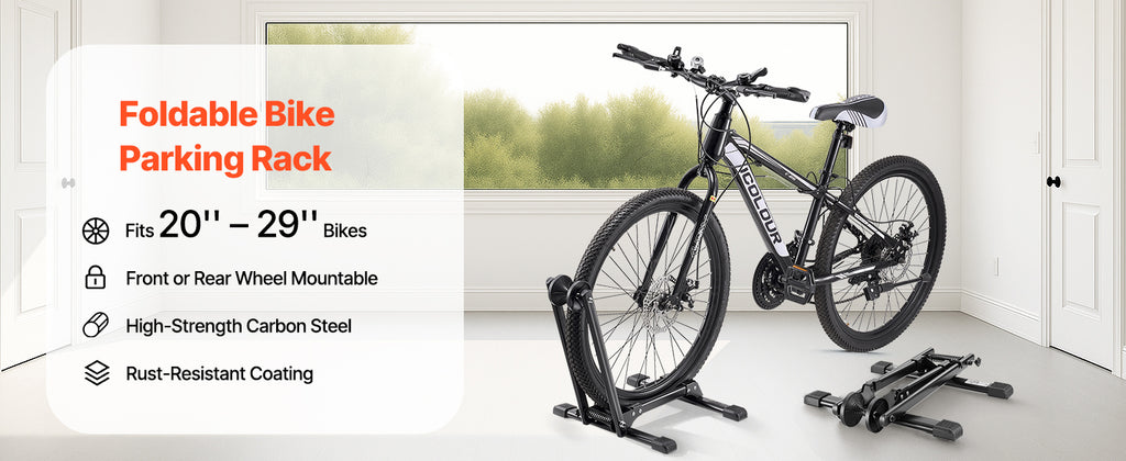 SucceBuy Bike Racks 1/2 Pcs Fits 20-29 In Mountain&Road Bikes Alloy Steel Rust-Resistant Bicycle Stand for Entryway Garage