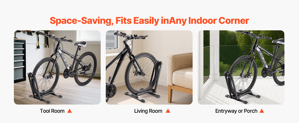 SucceBuy Bike Racks 1/2 Pcs Fits 20-29 In Mountain&Road Bikes Alloy Steel Rust-Resistant Bicycle Stand for Entryway Garage