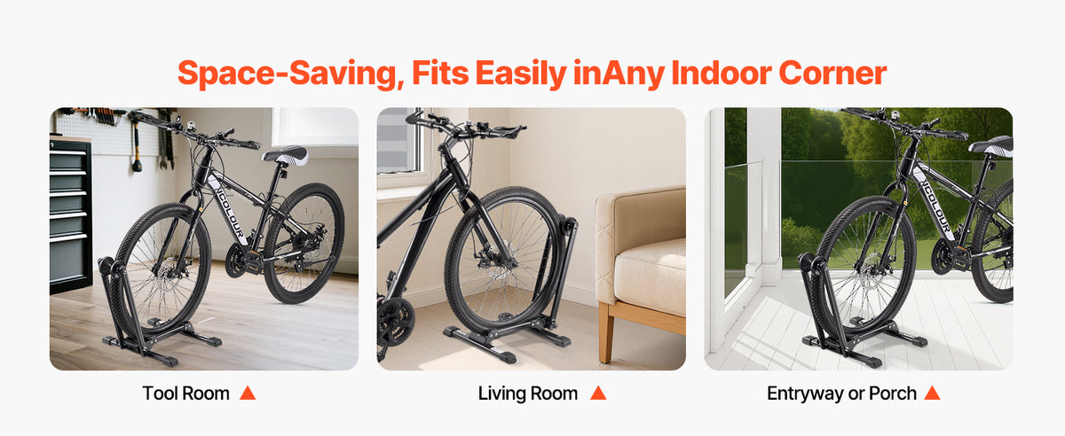 SucceBuy Bike Racks 1/2 Pcs Fits 20-29 In Mountain&Road Bikes Alloy Steel Rust-Resistant Bicycle Stand for Entryway Garage