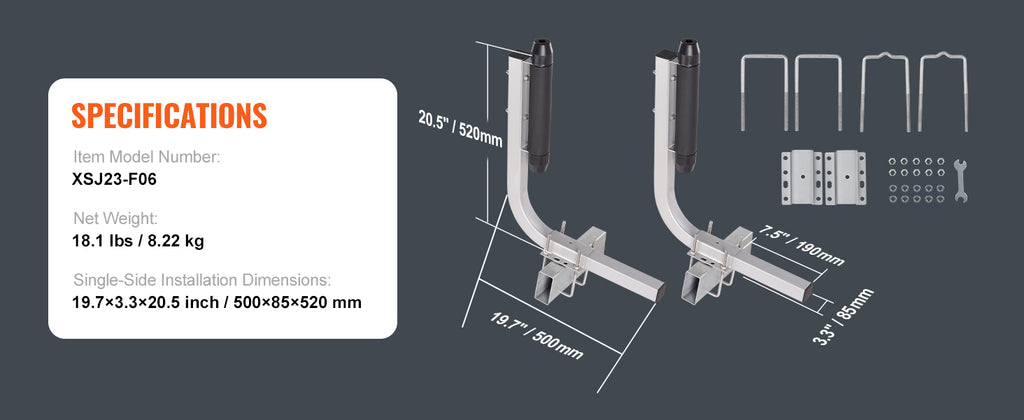 SucceBuy Boat Trailer Guide Adjustable Guide Poles 2PCSRustproof Galvanized Steel Trailer Guide for SkiBoat or Sailboat Trailer