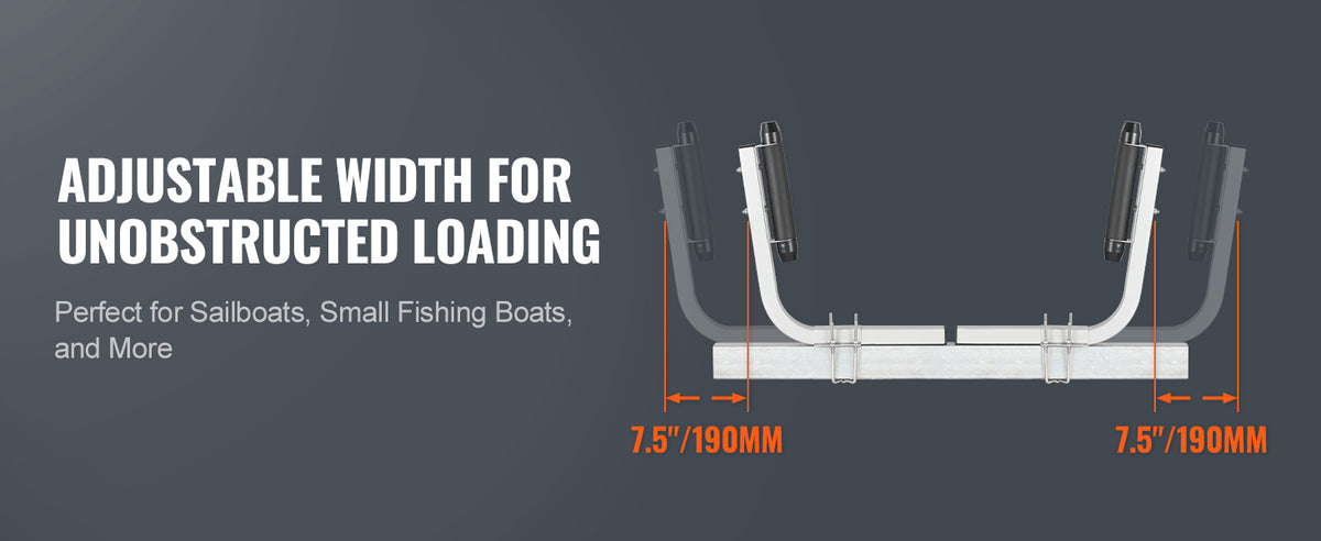 SucceBuy Boat Trailer Guide Adjustable Guide Poles 2PCSRustproof Galvanized Steel Trailer Guide for SkiBoat or Sailboat Trailer