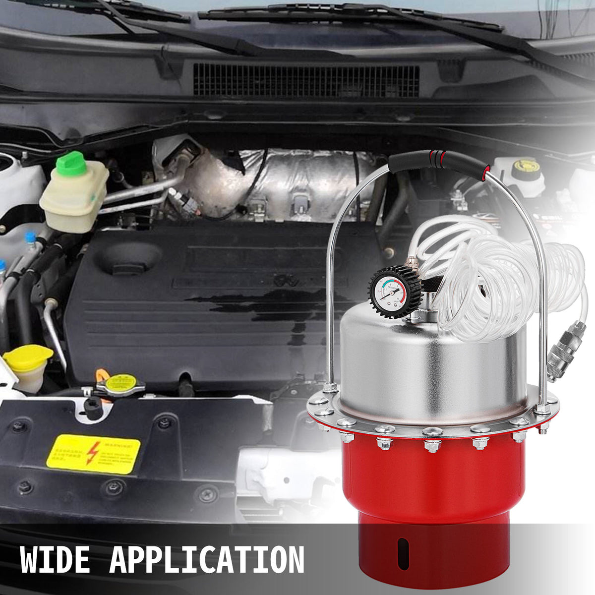 SucceBuy Pneumatic Air Pressure Brake Bleeder Kit Car Brake Fluid Oil Change Tool With 5L Tank for Bleeding Brake&Clutch System