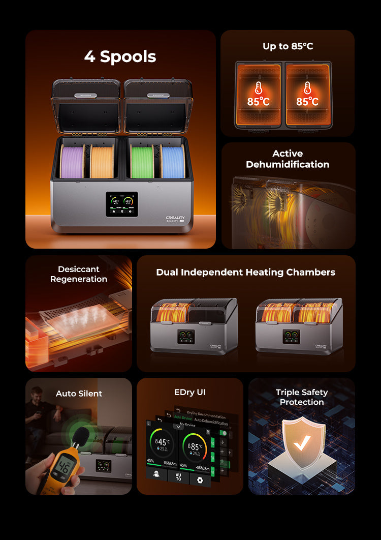 Creality Space Pi X4 Dual Filament Dryer