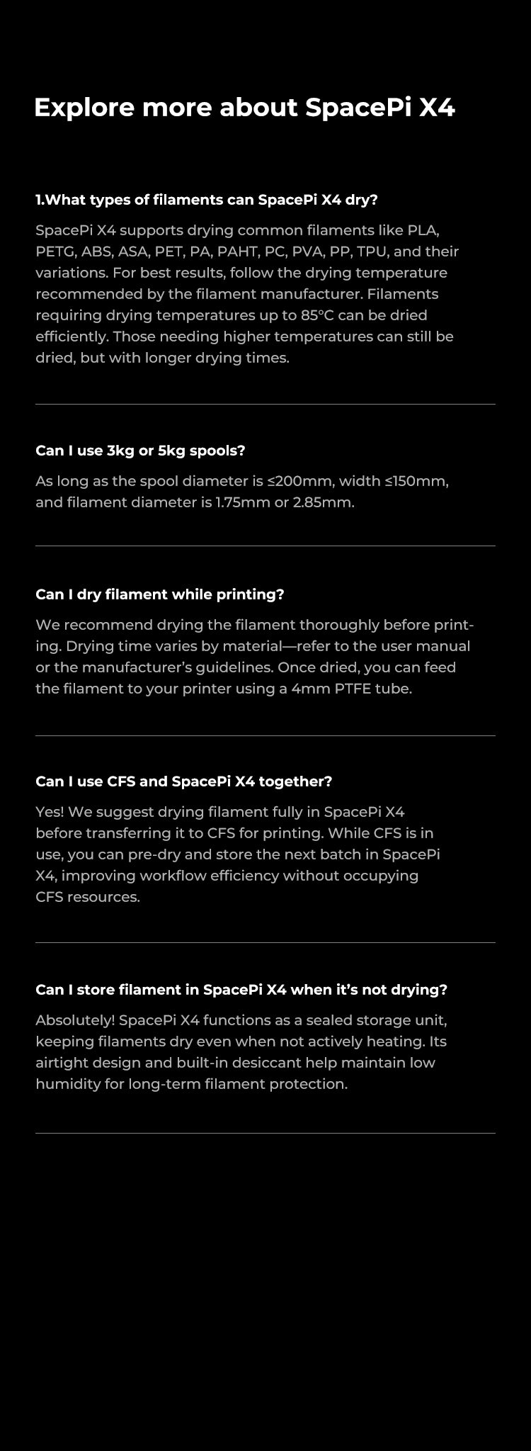 Creality Space Pi X4 Dual Filament Dryer