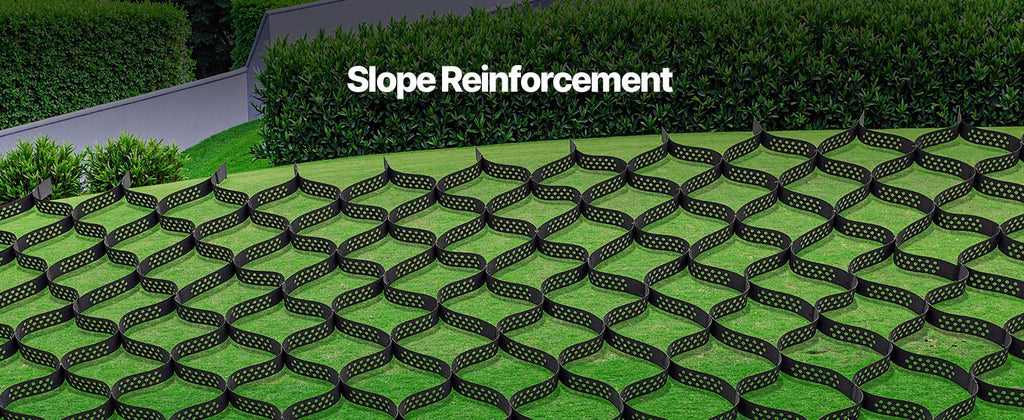SucceBuy Gravel Grid 2Inch Depth 16.4x6.5FT/5000x1980mm 1880 LBS Per Sq ft Permeable Geo Grids Driveway Stabilization for Patio