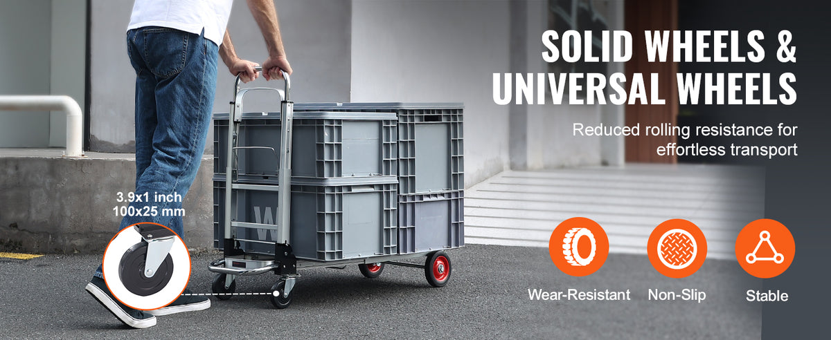 SucceBuy 400 lb Folding Hand Truck Dolly