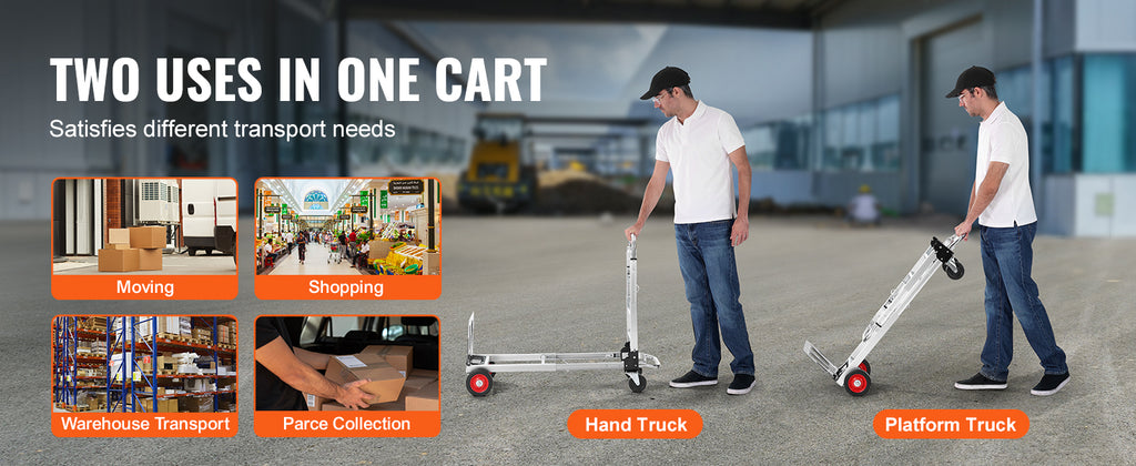 SucceBuy 400 lb Folding Hand Truck Dolly